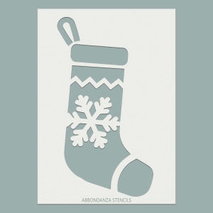 Stencil Christmas Stockings